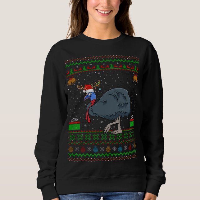 Sudadera Sombrero de reno que coincide con una fehaciente N (Anverso)