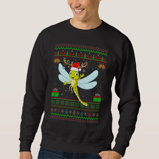 Sudadera Sombrero de reno que coincide con una libélula fea (Anverso)