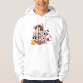 Sudadera Sombrero Kawaii de Conejo Chibi y Peluches de Invi