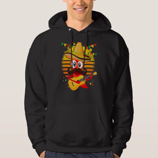 Sudadera Sombrero Mariachi Pepper Sunset Cinco De Mayo 1 (Anverso)