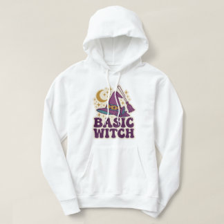 Sudadera Sombrero Retro de Bruja Básica Arte de Halloween d