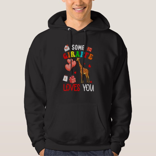 Sudadera Some Giraffe Loves You Valentine's Day Animal (Anverso)