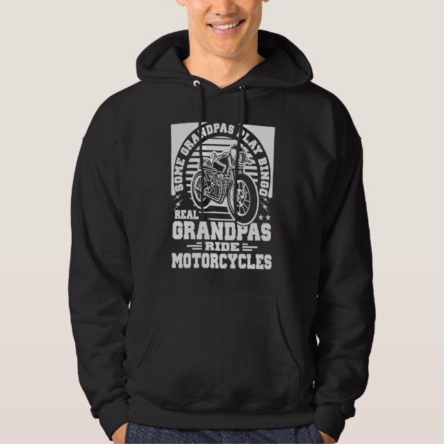 Sudadera Some Grandpas Play Bingo Real Grandpas Ride Motorc (Anverso)