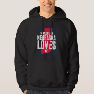 Sudadera Someone In Nebraska Loves Me Land Map Vintage Nebr