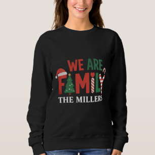 Sudadera Somos Familia Navidad Personalizada Familia Pareja