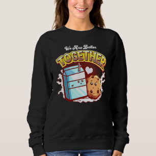 Sudadera Somos Mejores Juntos Galleta Y Leche