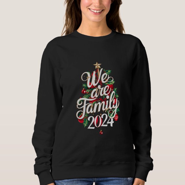 Sudadera Somos Navidades Familiares 2024 Pajama Coincidiend (Anverso)