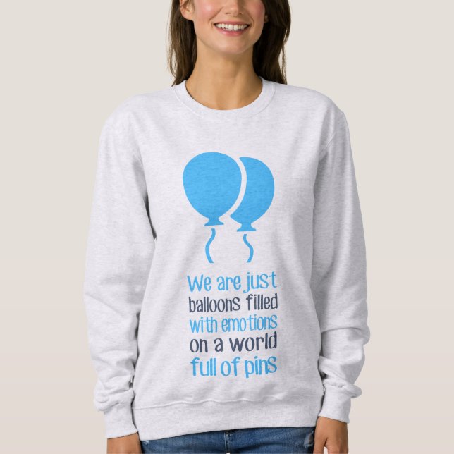 Sudadera Somos sólo globos (Anverso)
