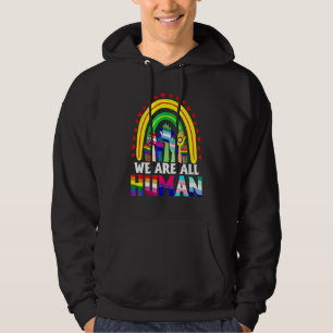 Sudadera Somos todos arcoiris humano mano LGBT LGBTQ