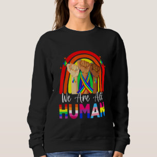 Sudadera Somos Todos Humanos Lesbiana Gay Bisexual Pan Quee