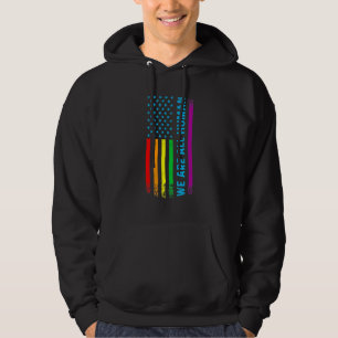 Sudadera Somos Todos Humanos Lgbt Lgbtq Orgullo Gay Bandera