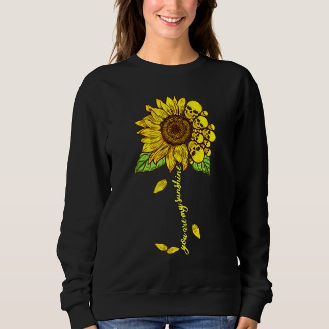 Sudadera Son Mis Sombrillas Con Skeleton De Girasol. (Anverso)