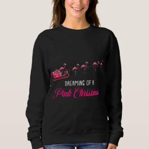 Sudadera Soñando Con Un Navidad Rosa Cute Flamingo