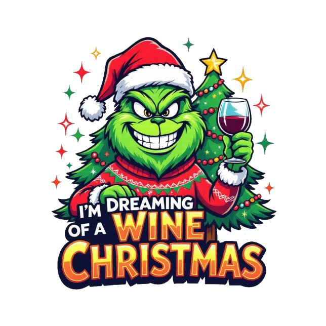 Sudadera Soñando con una Navidad de Vino (Subido por el creador)