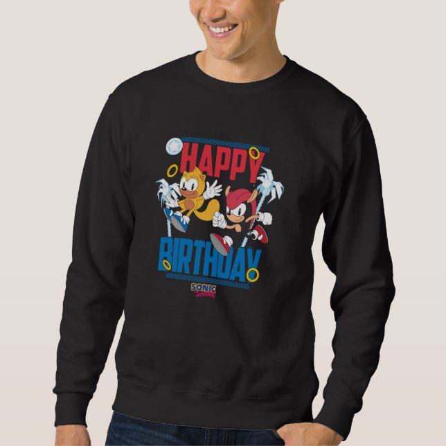 Sudadera Sonic The Hedgehog Happy Birthday Mighty and Ray B (Anverso)