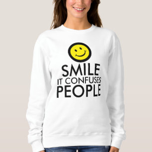 Sudadera Sonreír confunde camiseta de citas de personas