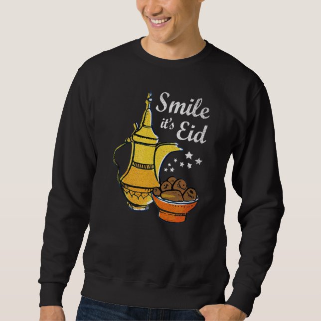 Sudadera Sonreír Es Eid  Eid Mubarak (Anverso)