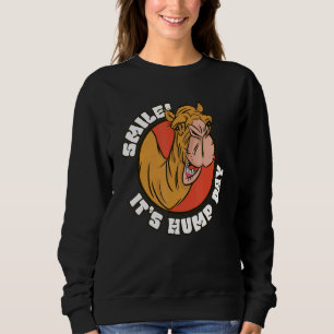 Sudadera Sonreír Es Miércoles de Joroba Camello del Miér