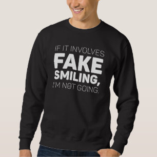 Sudadera Sonreír Falso
