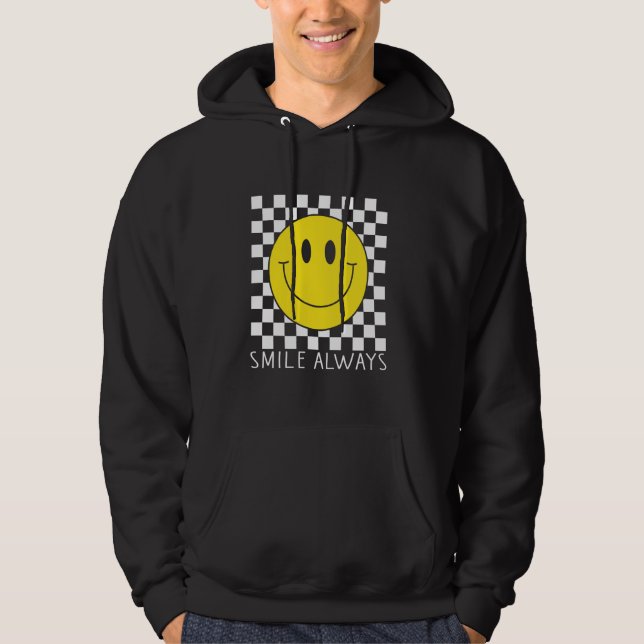 Sudadera Sonreír Siempre Con Amarillo Feliz Paz Sonriente C (Anverso)