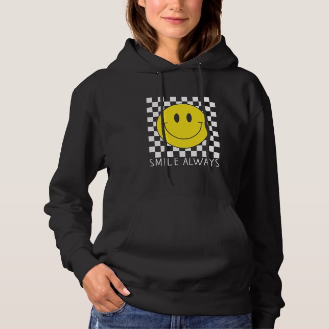 Sudadera Sonreír Siempre Con Amarillo Feliz Paz Sonriente C (Anverso)