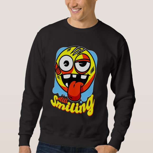 Sudadera Sonreír sonriente sin importar lo que ocurra (Anverso)