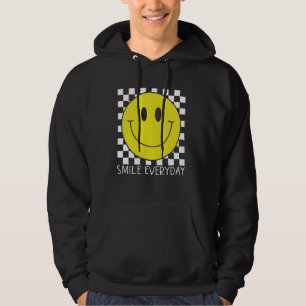 Sudadera Sonreír todos los días lindo amarillo feliz paz so