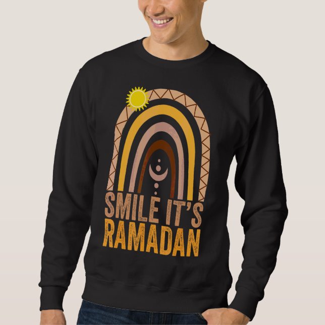 Sudadera Sonría su Ramadán Eid Mubarak Ramadan Rai Islámico (Anverso)
