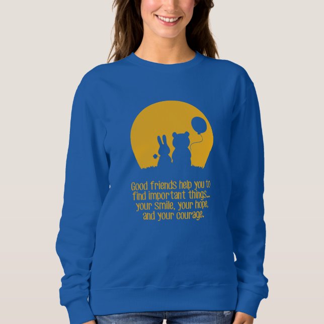 Sudadera Sonríe, esperanza, coraje (Anverso)