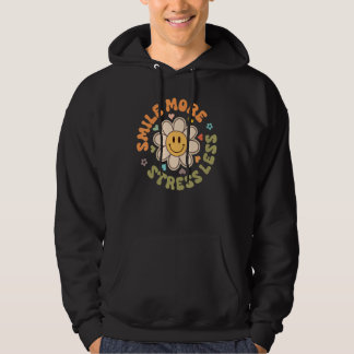 Sudadera Sonríe Más Estrés Menos Motivacional Inspirador 