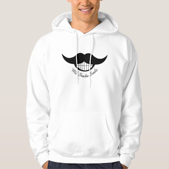 Sudadera Sonrisa de bigote (Anverso)
