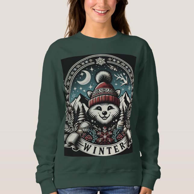 Sudadera Sonrisa de invierno (Anverso)