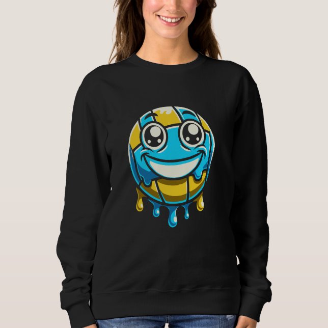 Sudadera Sonrisa de Vball - Voleibol de playa (Anverso)