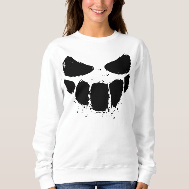 Sudadera Sonrisa Spooky Face Happy Halloween (Anverso)