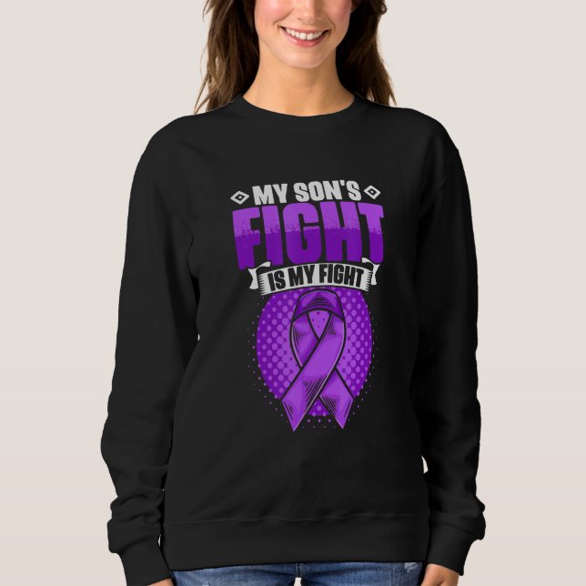 Sudadera Son's Fight Is My Fight Epilepsy Survivor Epilepsy (Anverso)