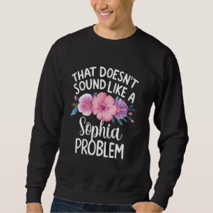 Sudadera SOPHIA Chicas personalizados de flores cortas nomb