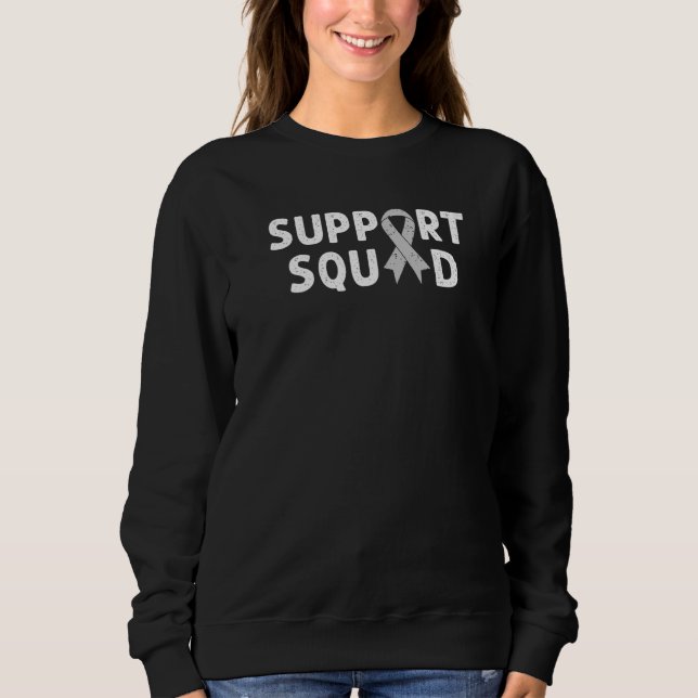 Sudadera Soporte de la Cinta Gris Escuadrón Conciencia del  (Anverso)