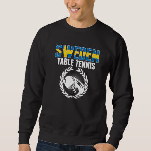 Sudadera Soporte del equipo sueco de tenis de mesa Ping Pon