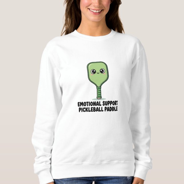 Sudadera Soporte Emocional Paddle De Baloncesto | Funny Pla (Anverso)