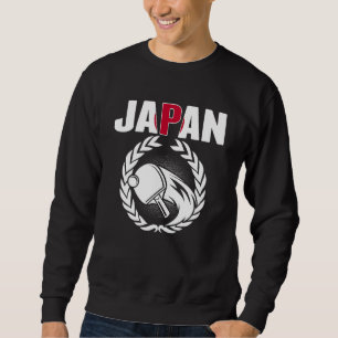 Sudadera Soporte Equipo Japonés Tenis de Mesa Japonés Pin