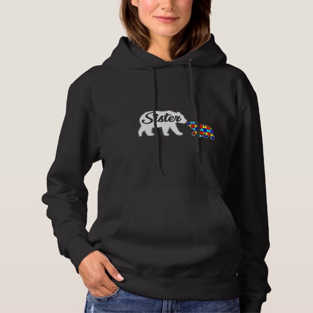 Sudadera Sor Bear Autism Awareness Love Support Family (Anverso)
