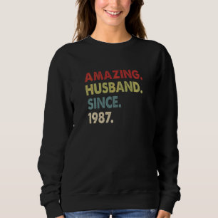 Sudadera Sorprendente esposo desde el Aniversario de los 35