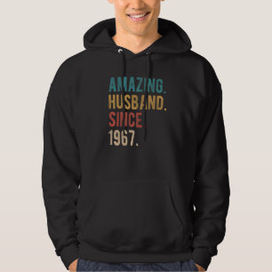 Sudadera Sorprendente marido desde 1967 55º aniversario Bod