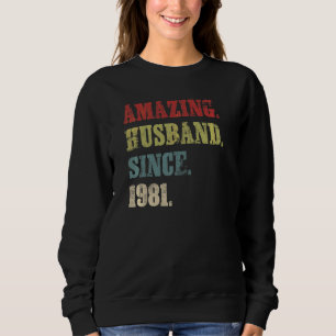 Sudadera Sorprendente marido desde el 41 aniversario de los