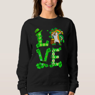 Sudadera Sorprendente Shiba Inu Saint Patrick's Day Dog Dad