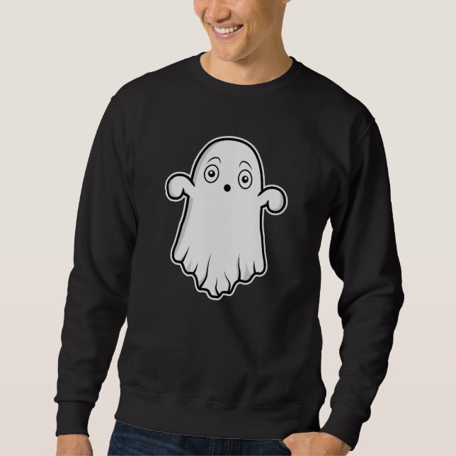 Sudadera Sorprendido Personaje De Espíritu Fantasma Hallowe (Anverso)
