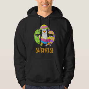 Sudadera Sorpresa de pingüino lindo con huevos coloridos Es