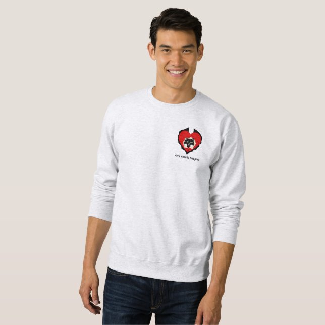 Sudadera Sorry, already occupied (Anverso completo)