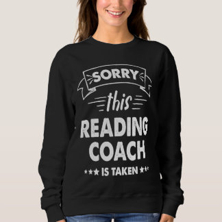 Sudadera Sorry This Reading Coach Is Taken