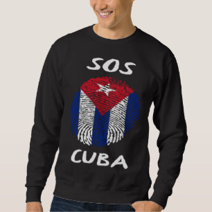 Sudadera SOS Cuba ADN cubano Cuba Libre Libertad & Libertad